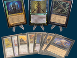 a lot of cards that are on a table