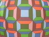 an image of a sphere with a pattern of squares on it