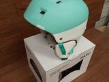 a helmet that is sitting on top of a box