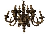 an image of a chandelier with five lights hanging from the ceiling