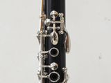 an image of a close up of a clarinet on a white background