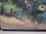 a picture of a painting on the wall of a room