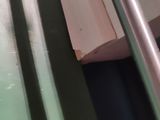 a close up view of a window with a glass pane