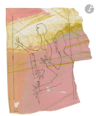 une image représentant une feuille de papier sur laquelle sont dessinés un homme et une femme