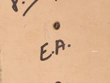 a close up of a piece of cardboard with writing on it