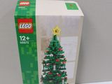 a box with a lego christmas tree inside of it