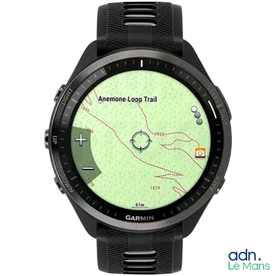 a close up of a gps watch with a map on it