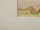 a picture of a painting of a horse in a field