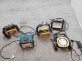 de nombreux types différents de lampes de travail posées au sol