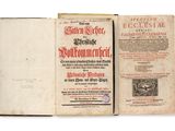 an old book opened to show the title of a poem