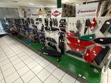 many items on the wall in the store for sale