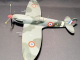 a model of a plane that is on a table