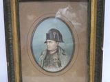 une vieille photo d'un homme en uniforme militaire, dans un cadre