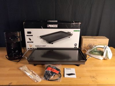 Lot composé de trois produits : plancha électrique XXL Princ…