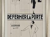 affiche encadrée représentant un homme en costume et une femme en robe