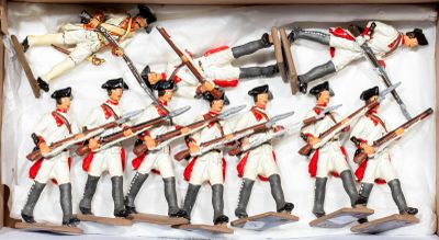 a box of toy soldiers that are in a box