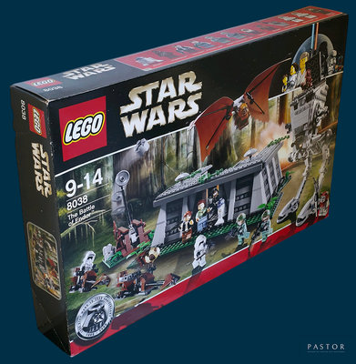 a box with a lego star wars set inside of it