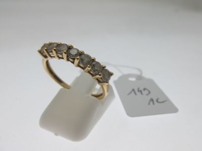 bague monture or 750°/°° ornée d'une ligne de pierres, bos… - Photo 1