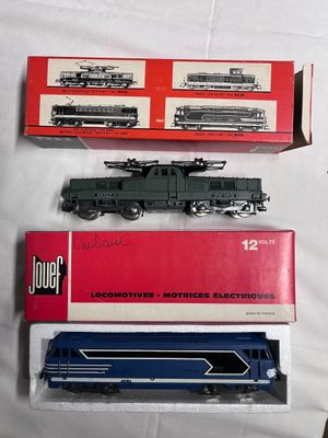 JOUEF – Ho – Lot de 2 locomotives dont BB 13001 SNCF en livrée verte R - Photo 1