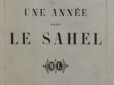 an old book with a black and white title on it