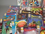 a lot of comic books on the table together
