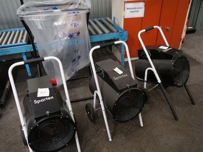 3 Chauffages D'Atelier Electrique EN 380v - Spartex Modele G…