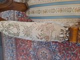 a arm that has a piece of fabric on it