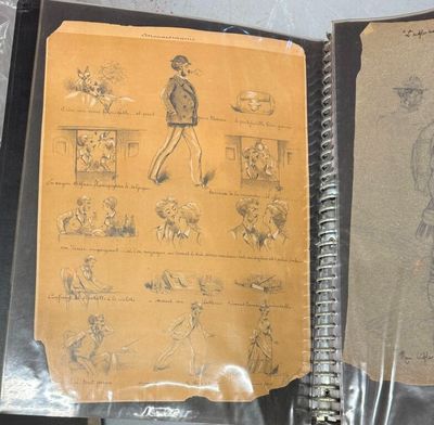un livre illustré posé sur une table
