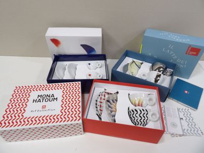 many different items in the box on the table