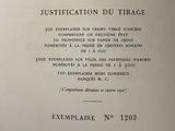an open book with a black and white title on it