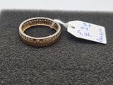 a ring with a price tag attached to it