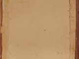 painting of a square frame with a brown border on a white background