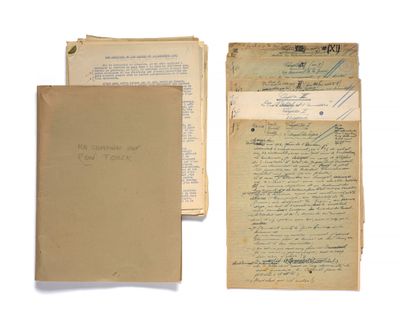 two pages of old papers with handwriting on them sitting on top of each other
