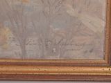 a picture of a painting on the wall of a room