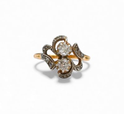 an antique diamond and gold ring