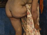 une image représentant un tableau où l'on voit une femme nue penchée en avant