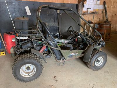 an image of a utility vehicle parked in a garage