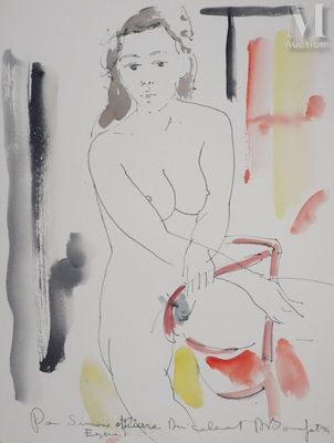 BONNEFOIT Alain (1937-) Nu prenant la pose, 1994