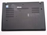 a black laptop that is sitting on a white table