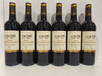 6 Bouteilles Château Lescours 2022 Saint Emilion Grand Cru V…