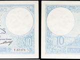 deux images différentes d'un billet de banque sur lequel figure le portrait d'une femme