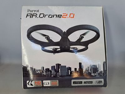 a box with a picture of a flying object in it