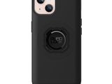 vue de dos d'une coque noire pour iPhone munie d'un anneau