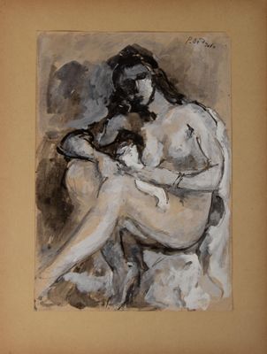 une image d'un tableau représentant une femme assise sur une chaise