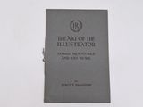 an old book with a black cover on a white surface