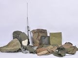 a lot of military items that are on the ground