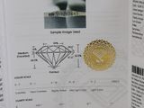 a passport with a diamond on it sitting on a table