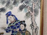 a picture of a painting on the wall of a room