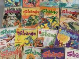 many children ' s books that are on the table
