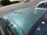 a car that is parked on the side of the road